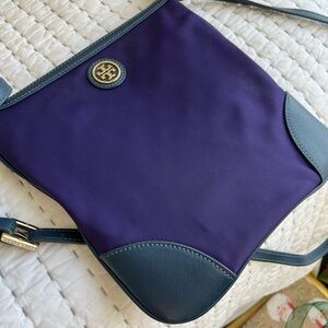 Tory Burch Purple and Blue Crossbody Bag